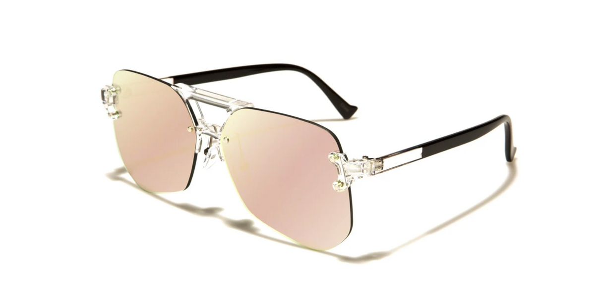 Rimless Aviator Unisex Sunglasses