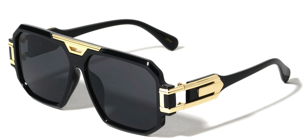 Count Judge Squared Aviator Sunglasses