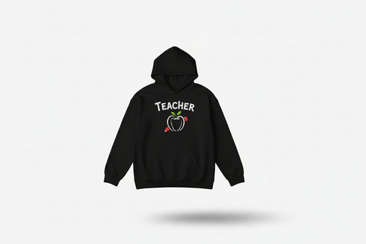 Teacher Hoodie — Classic "Teacher" Crew Pullover for Educators
