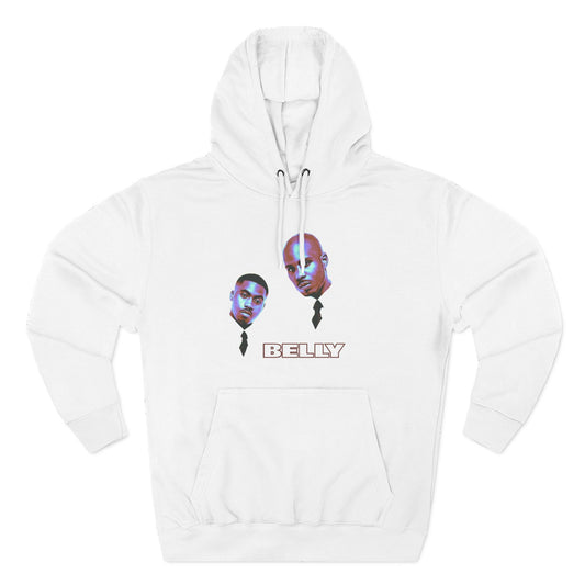 Belly Duo Portrait Hoodie – Retro Vaporwave Rap Artist Graphic Hoodie