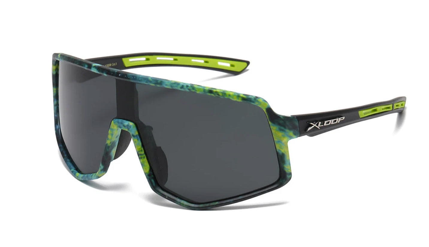 X-Loop Polarized Camo Print Sunglasses