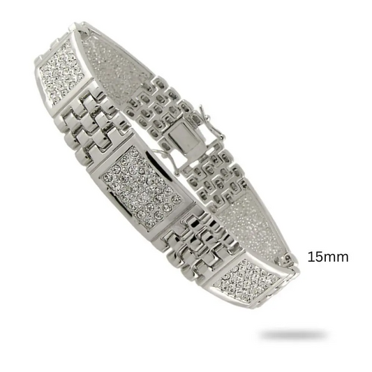 15mm Bracelet with 6 Stone Stations