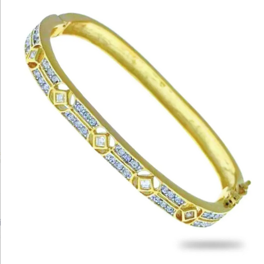 Refined Glamour Pavé Stackable Bangle – 7mm
