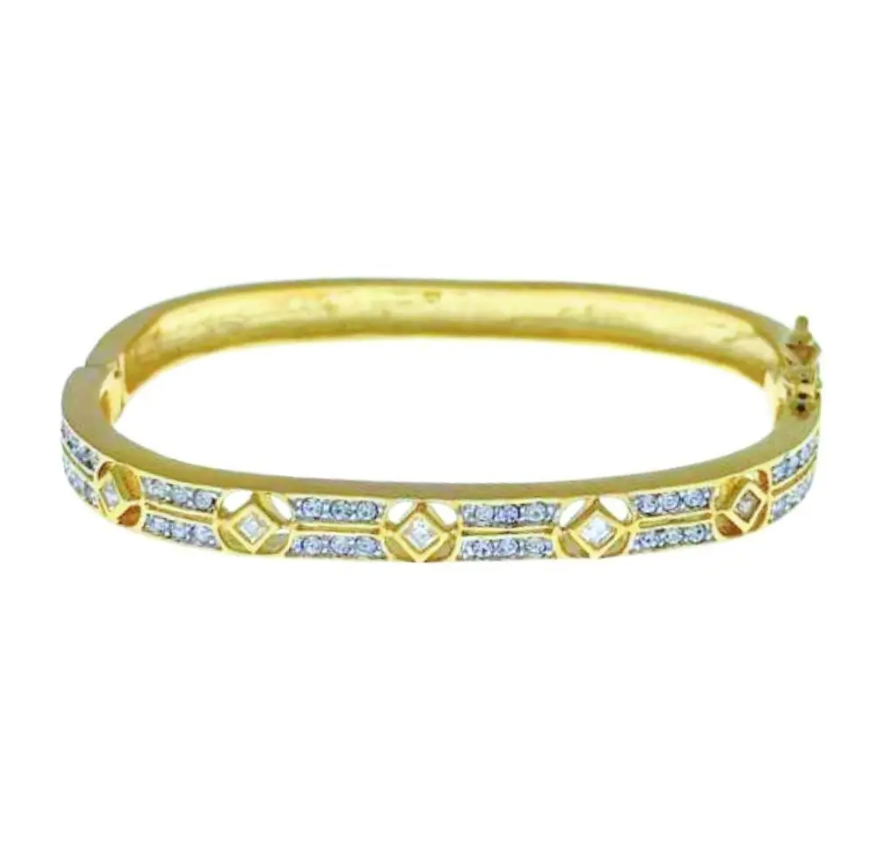 Refined Glamour Pavé Stackable Bangle – 7mm