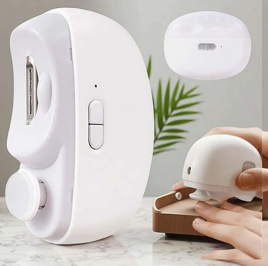 2-Speed Electric Nail Clipper – 2-in-1 Trimming & Polishing Tool