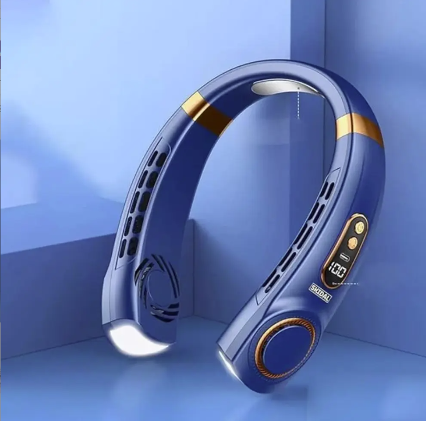 Portable Neck Fan 4000mAh | Bladeless Cooling Fan with LED Display