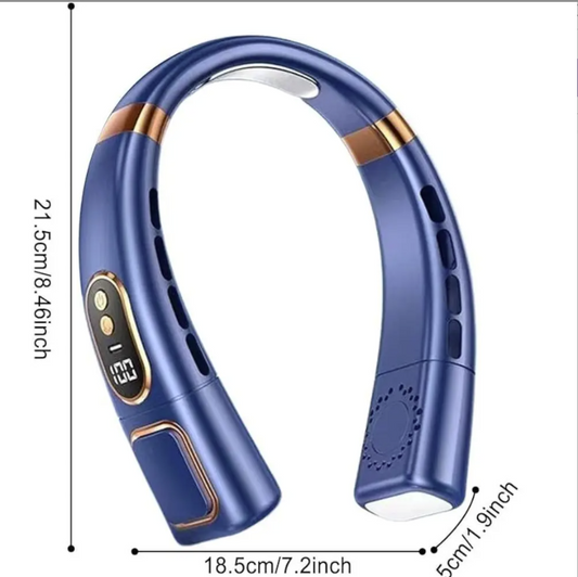 Portable Neck Fan 4000mAh | Bladeless Cooling Fan with LED Display