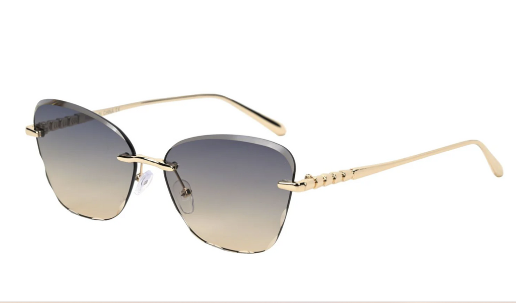 Sunset Velvet Rimless Sunglasses