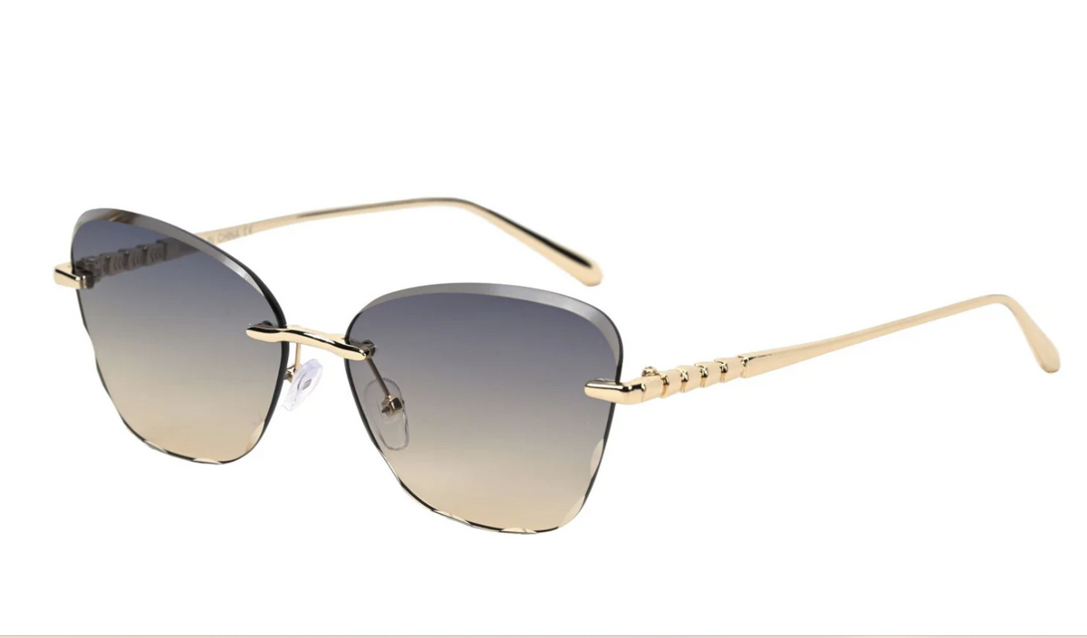 Sunset Velvet Rimless Sunglasses